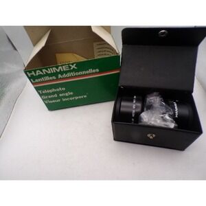 Hanimex Auxiliary Telephoto and Wide Angle Lens Kit for Ricoh AF-5 with Case Box